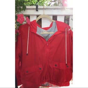 Red Windbreaker